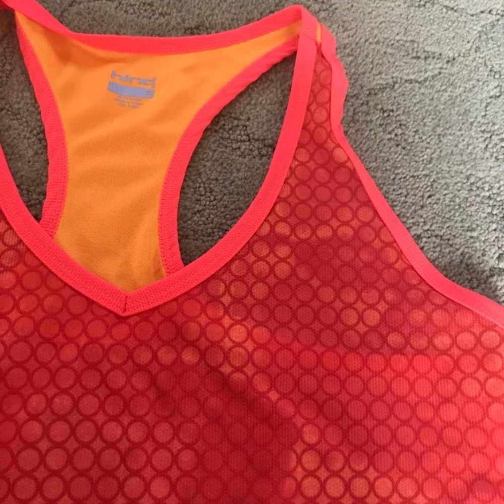 Orange Racerback workout Tanktop - Picture 3 of 4